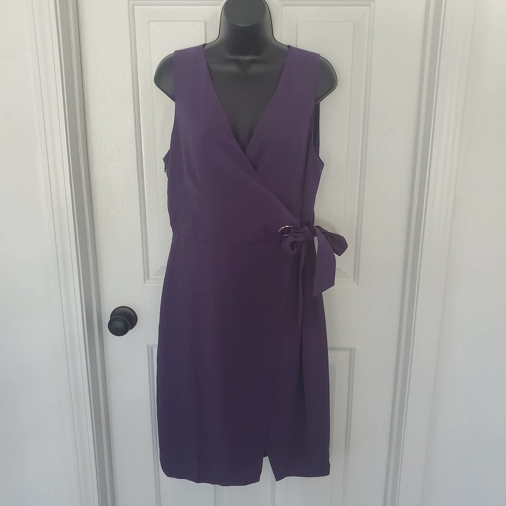 White house black market purple dress 10